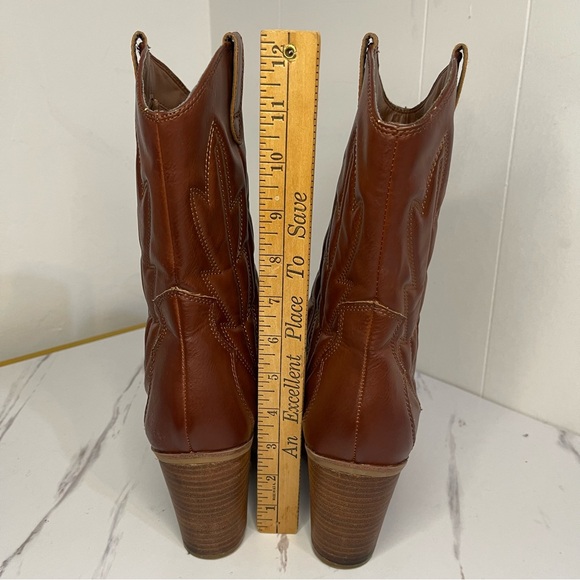 MIA Shanan Quilted Faux Leather Western Heeled Boots Size 8.5M - Picture 8 of 11